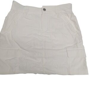 ATHLETA White Skirt Size 0 Pockets Casual Everyday Athleisure